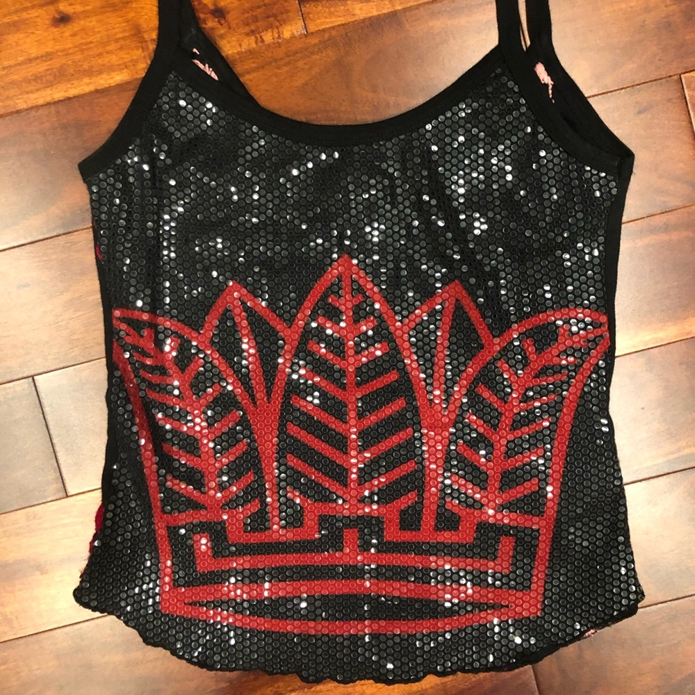 Custo barcelona black and red cami